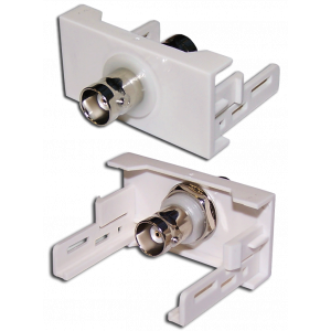22.5x45 Mosaic insert with BC-009 BNC-adapter, white